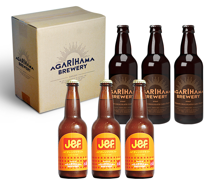 【12/20～発送開始】冬限定販売 German chocolate cake Stout＋Jefオレンジクラフト(330ml瓶2種 ×各3本)